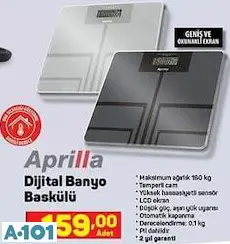 APRİLLA DİJİTAL BANYO BASKÜLÜ APRİLLA DİJİTAL BANYO BASKÜLÜ